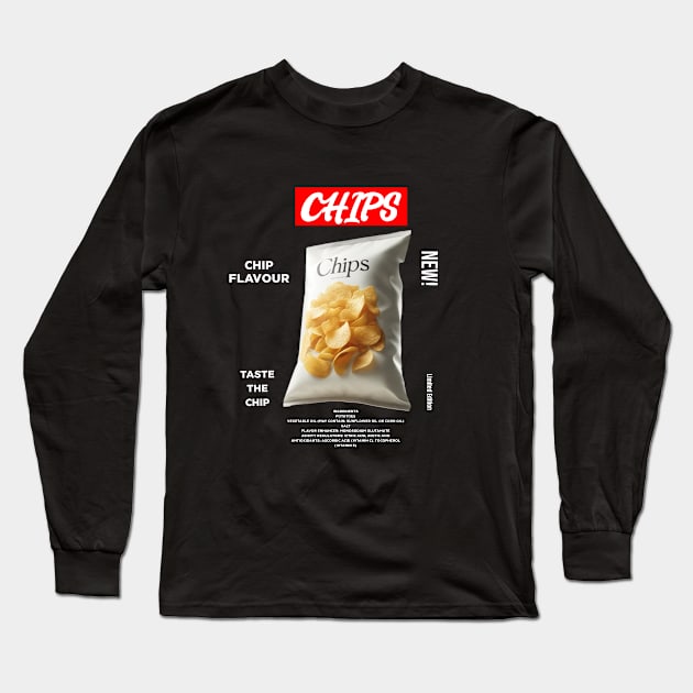 Chips Long Sleeve T-Shirt by Kyuushima